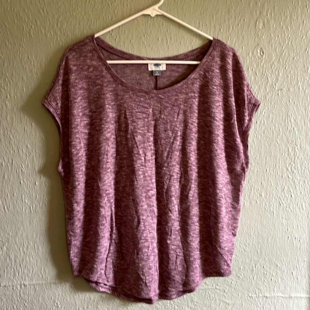 Old Navy, size M. Heather mauve/pink.